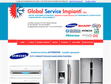Tablet Screenshot of globalserviceimpianti.com